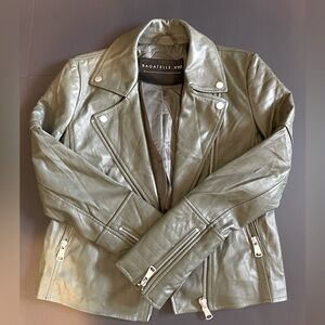 Bagatelle NYC leather bomber (biker) jacket